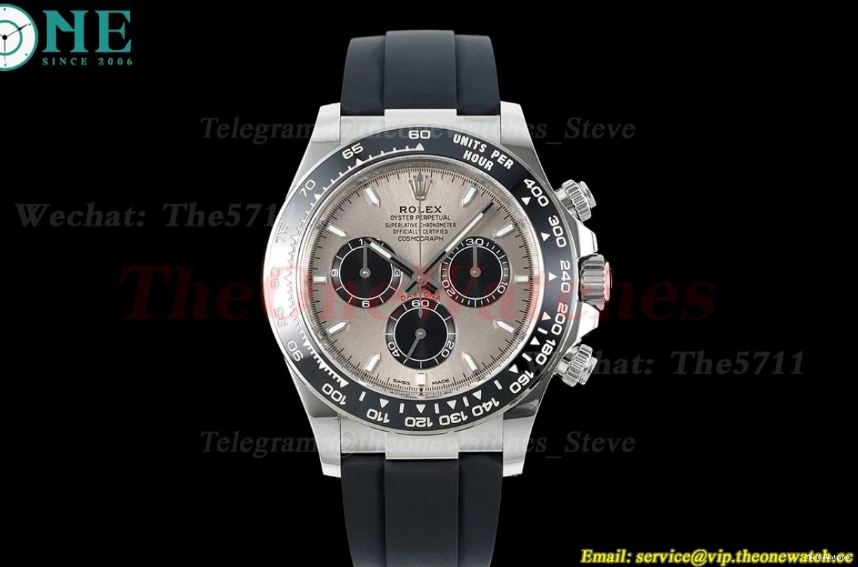 Grey Clean RU SH4131 Super SS 40mm Daytona Clone 126519 Dial 0329